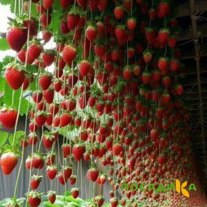 Клубника ампельная Анастасия купить по цене от 370р. в интернет-магазине «Посадика» с доставкой почтой в в Олонеце и по всей России – [изображение №1].